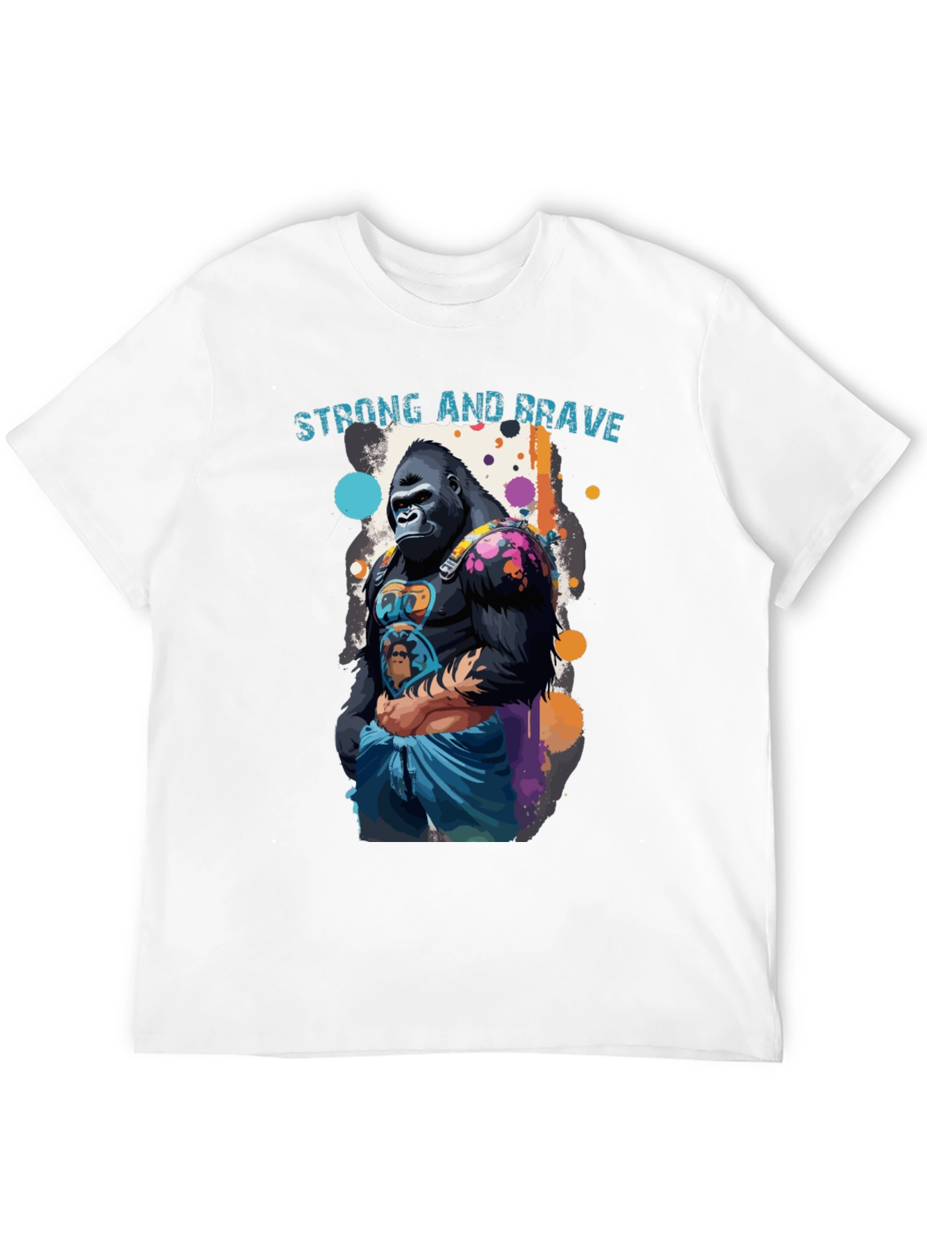 Strong & Brave Gorilla Graphic T-Shirt