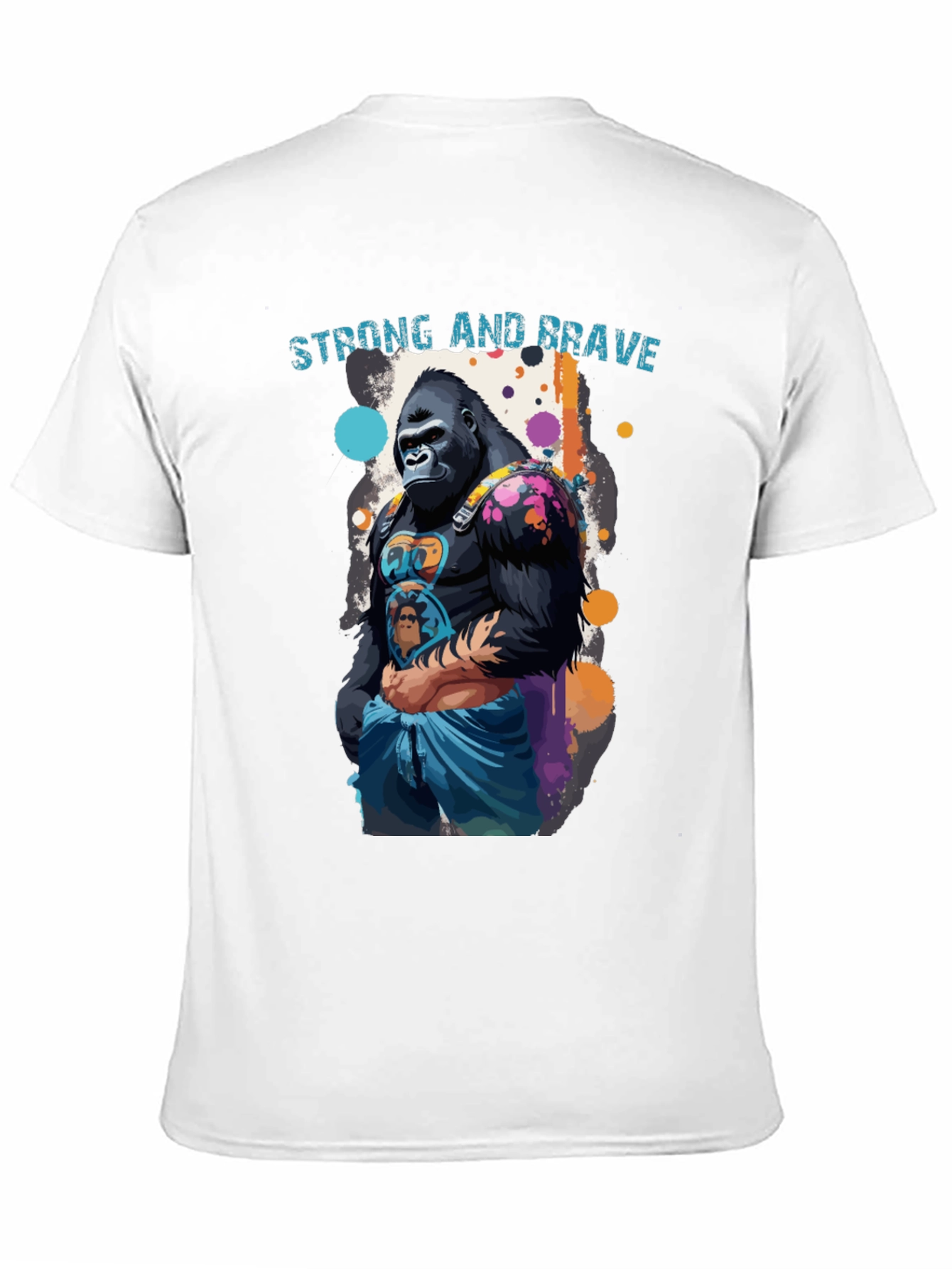 Strong & Brave Gorilla Graphic T-Shirt