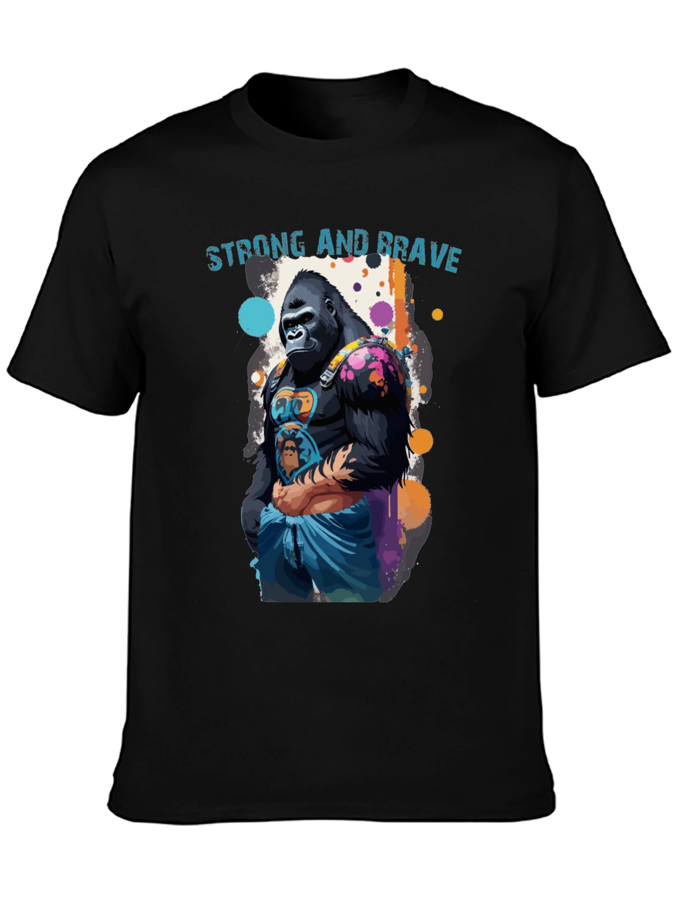 Strong & Brave Gorilla Graphic T-Shirt