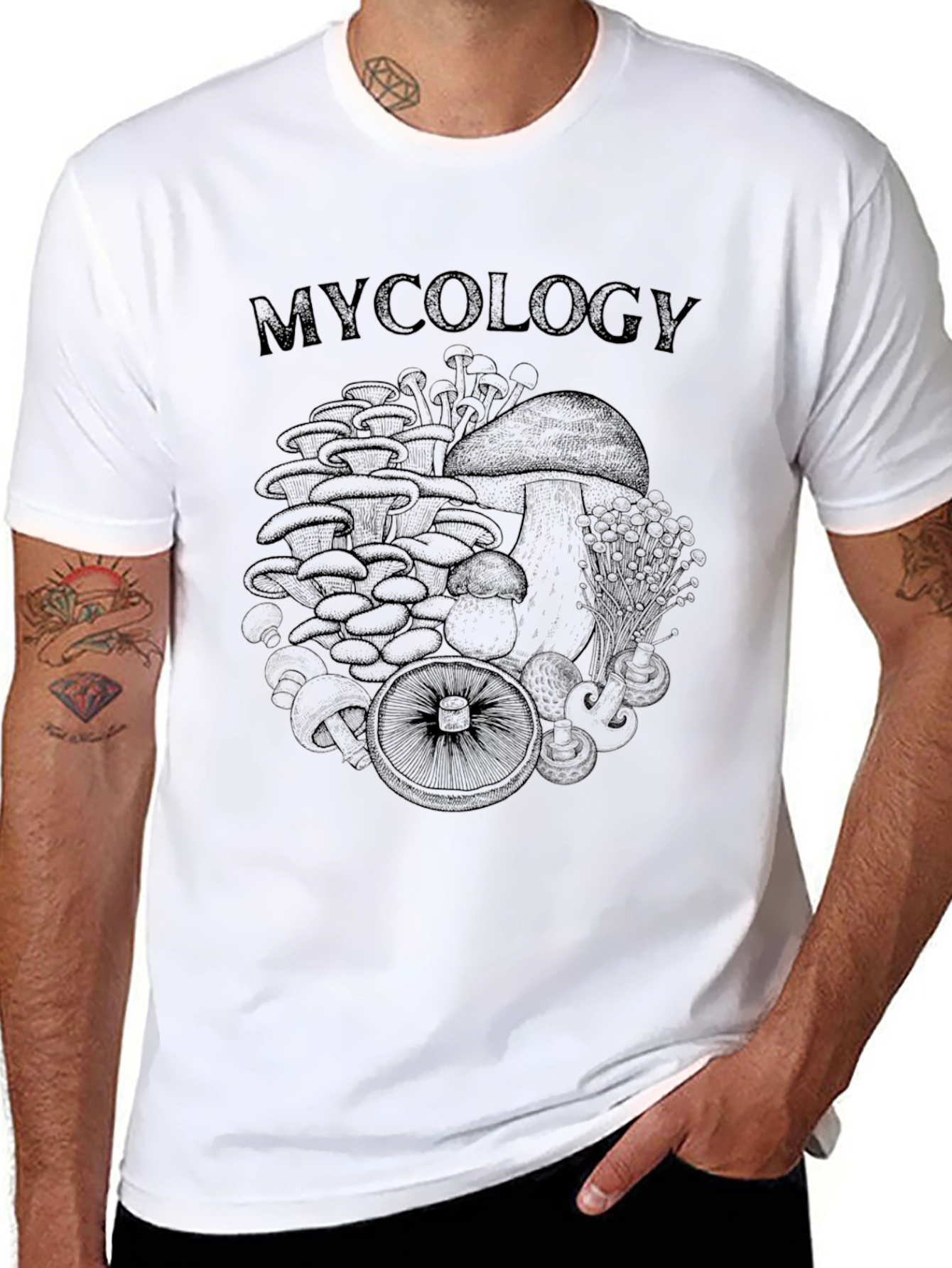 Mycology Graphic Tee - Mushroom Lover Shirt