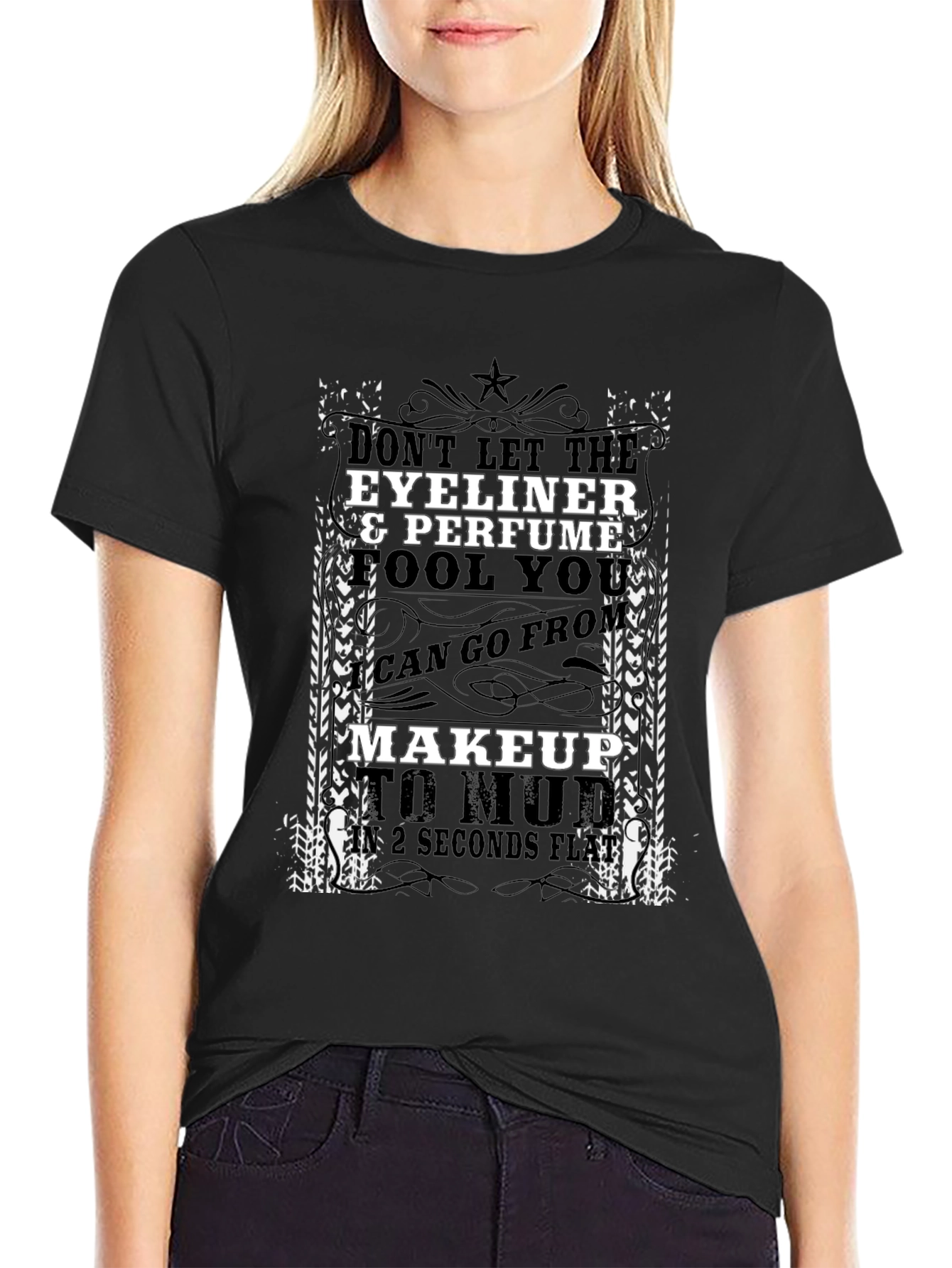 Eyeliner & Perfume Funny Graphic T-Shirt