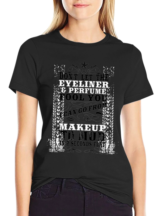 Eyeliner & Perfume Funny Graphic T-Shirt