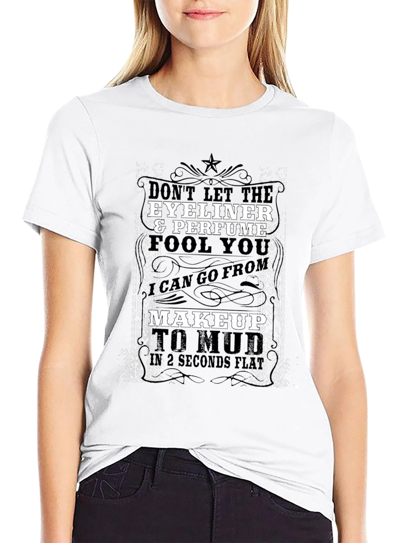 Eyeliner & Perfume Funny Graphic T-Shirt