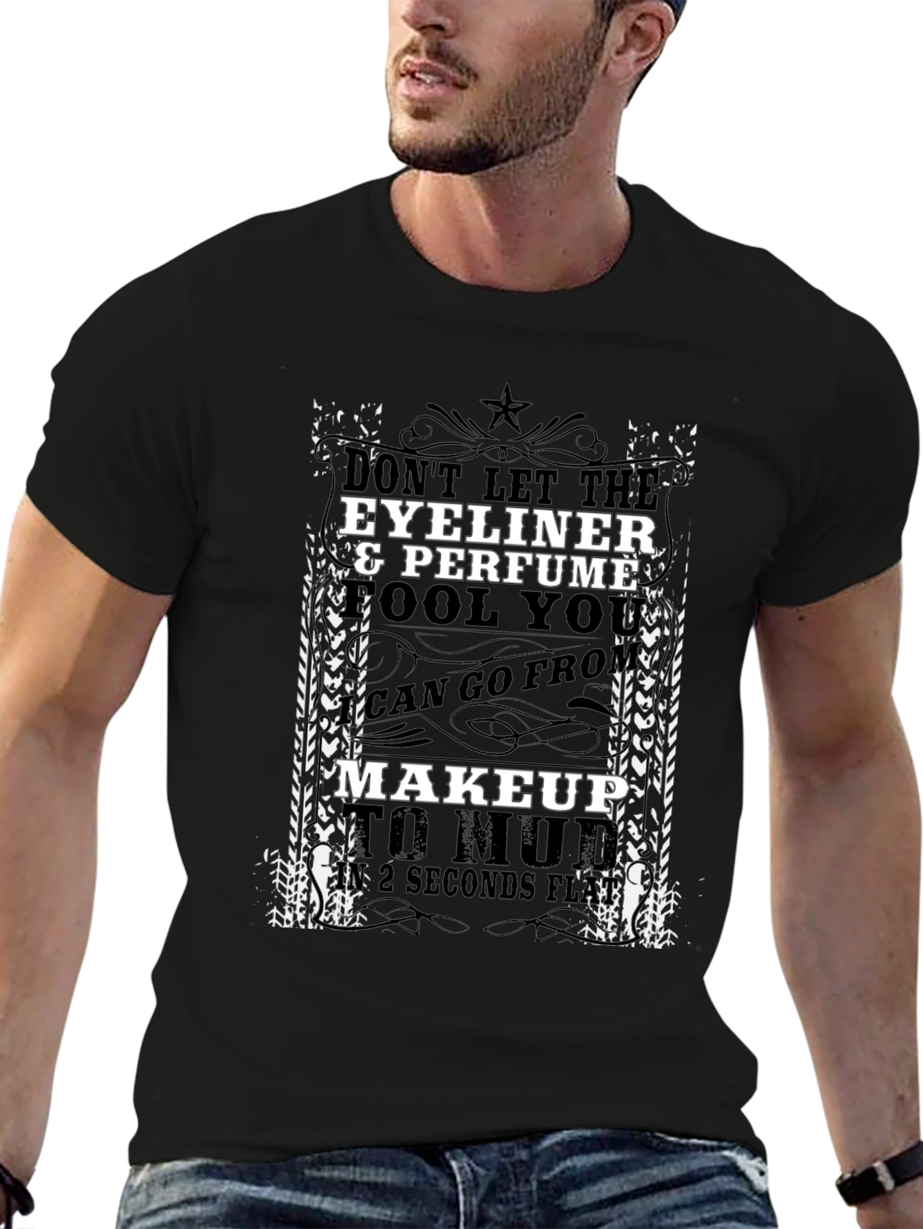 Eyeliner & Perfume Funny Graphic T-Shirt