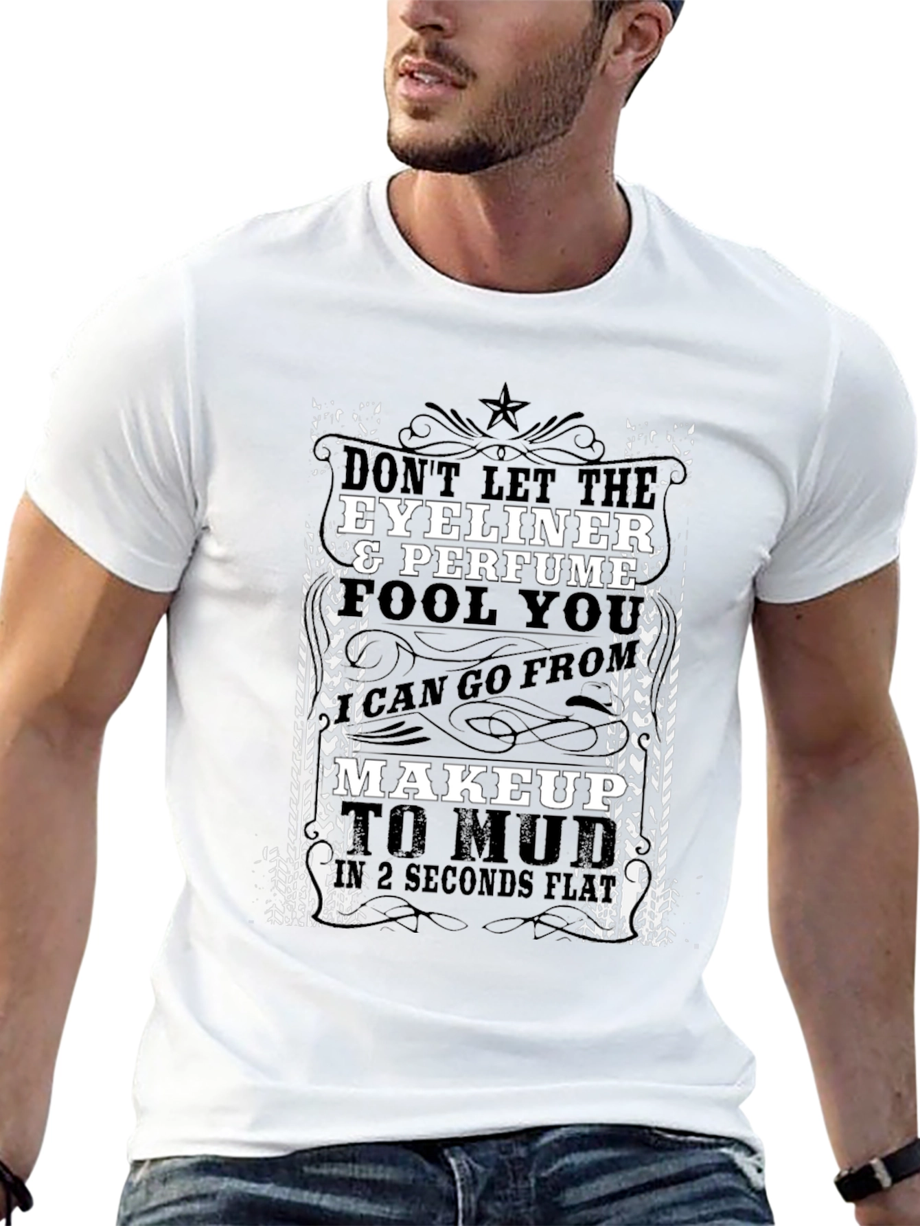 Eyeliner & Perfume Funny Graphic T-Shirt