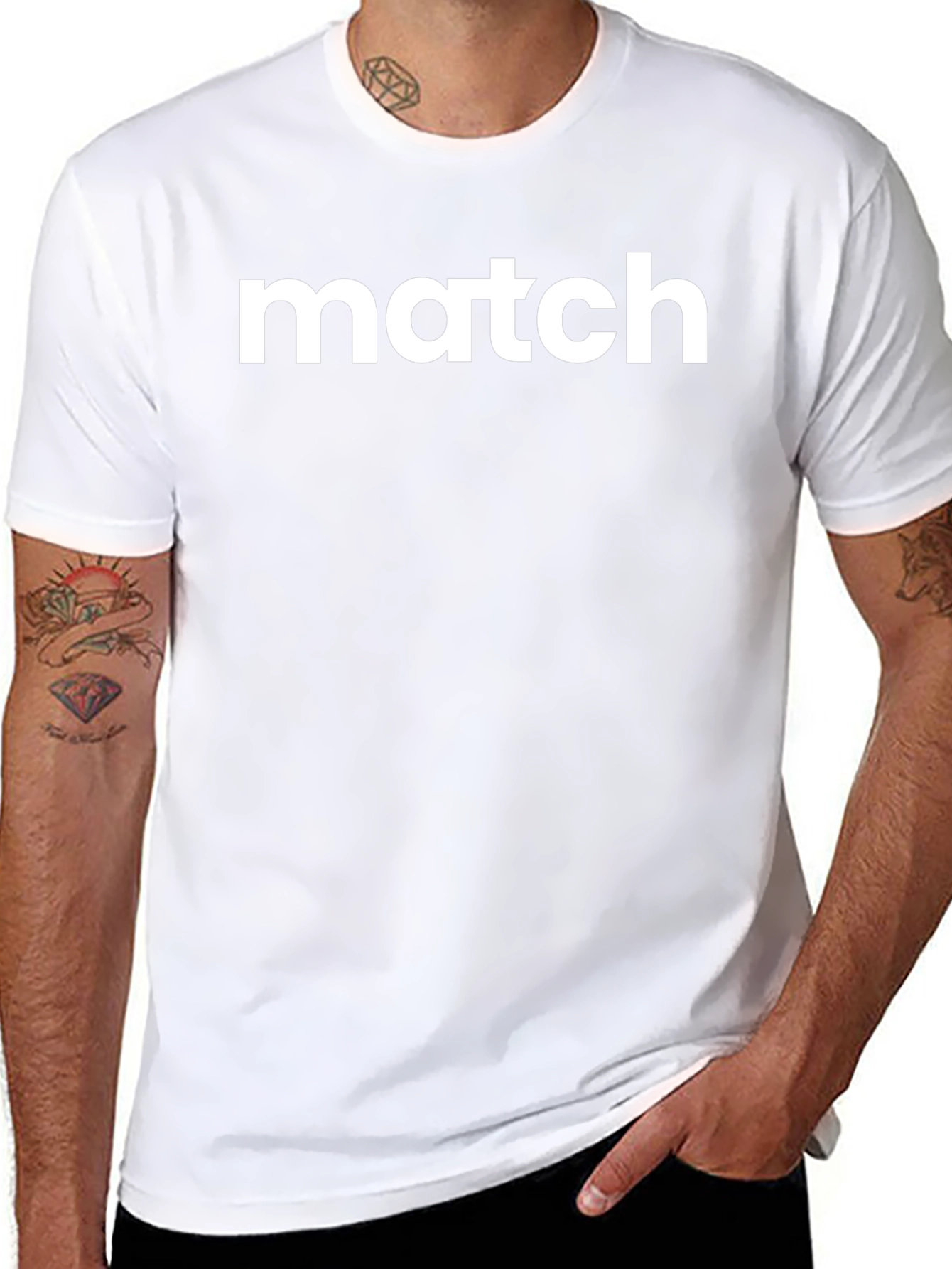 Match Graphic Tee - Bold Black Casual Wear