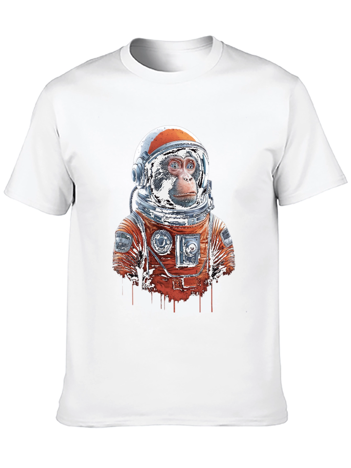 Astro-Monkey Black T-Shirt: Galactic Style!