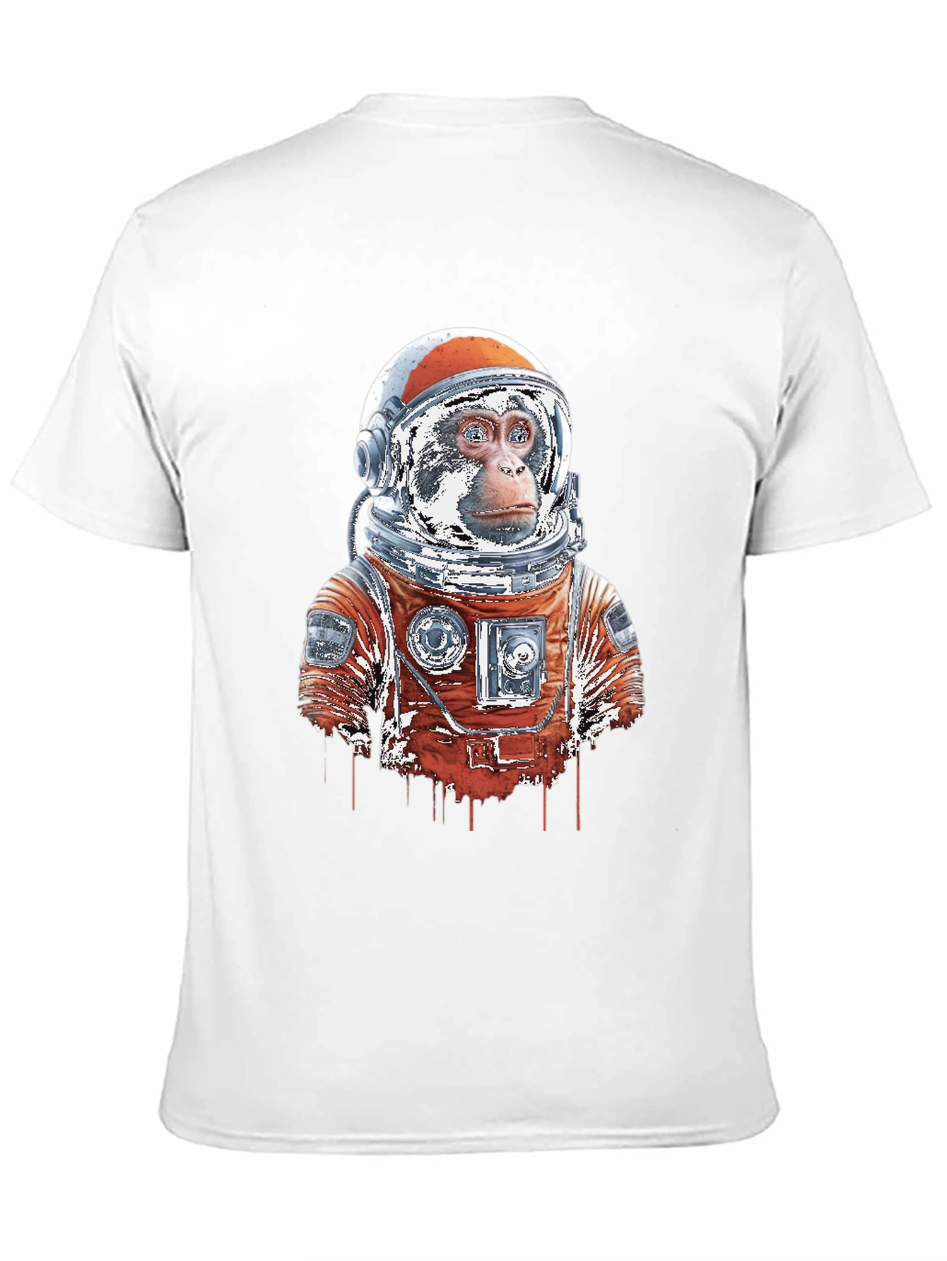 Astro-Monkey Black T-Shirt: Galactic Style!