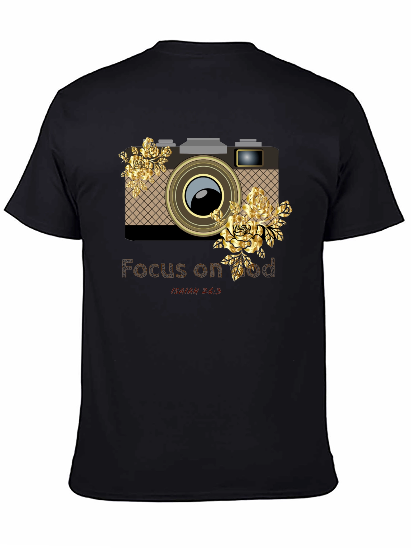 Focus on God Camera Floral Graphic Tee