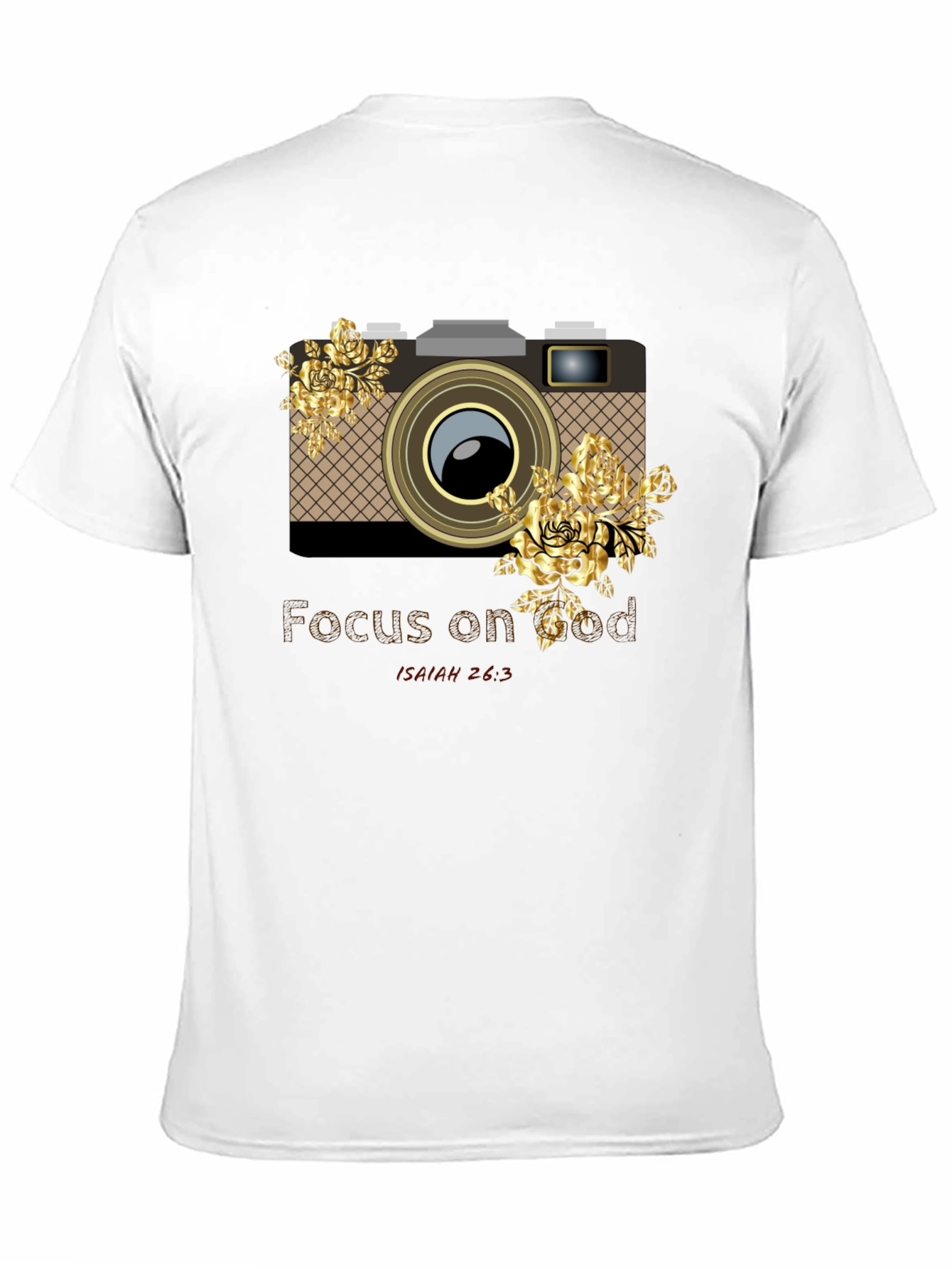 Focus on God Camera Floral Graphic Tee