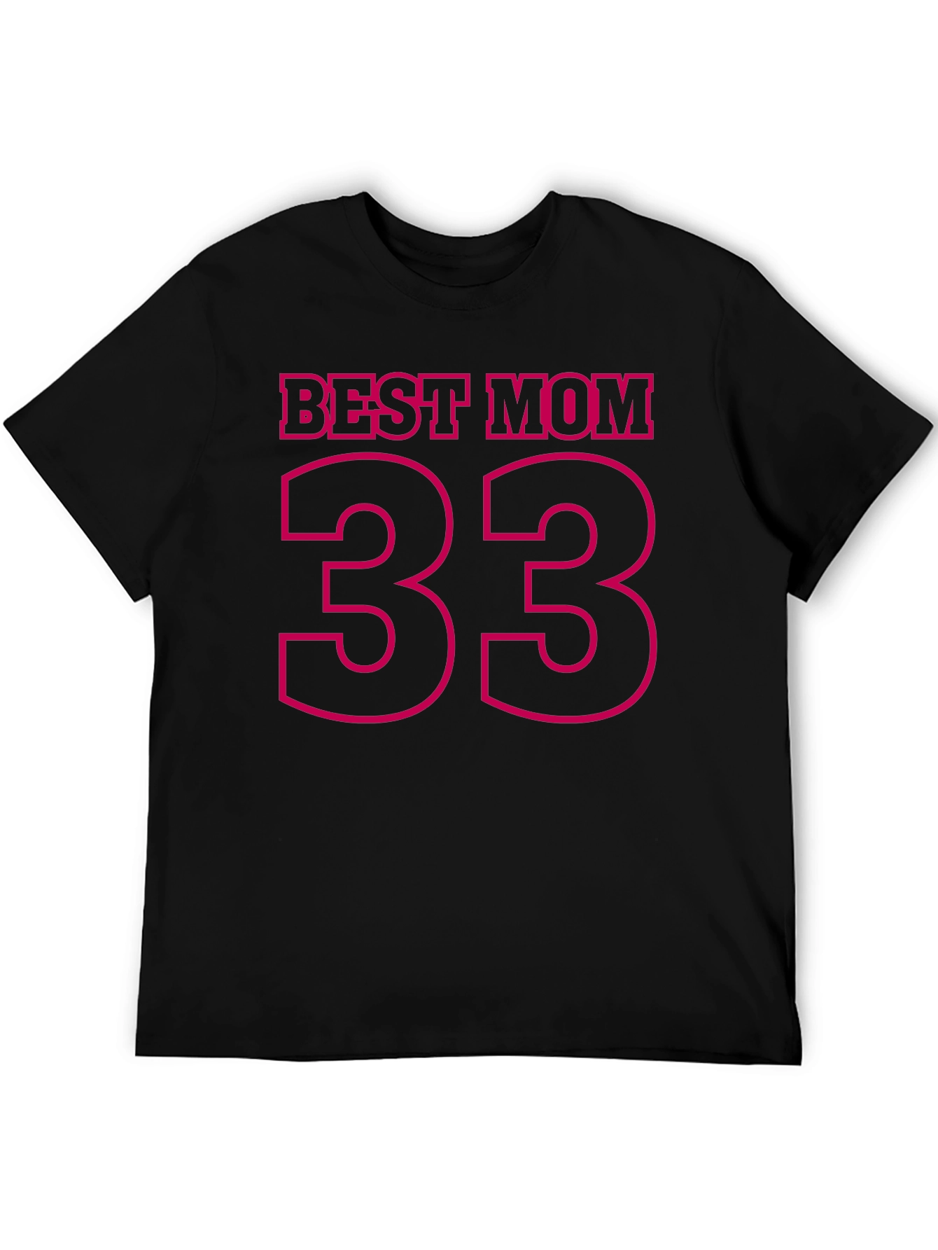 Best Mom 33 Black T-Shirt
