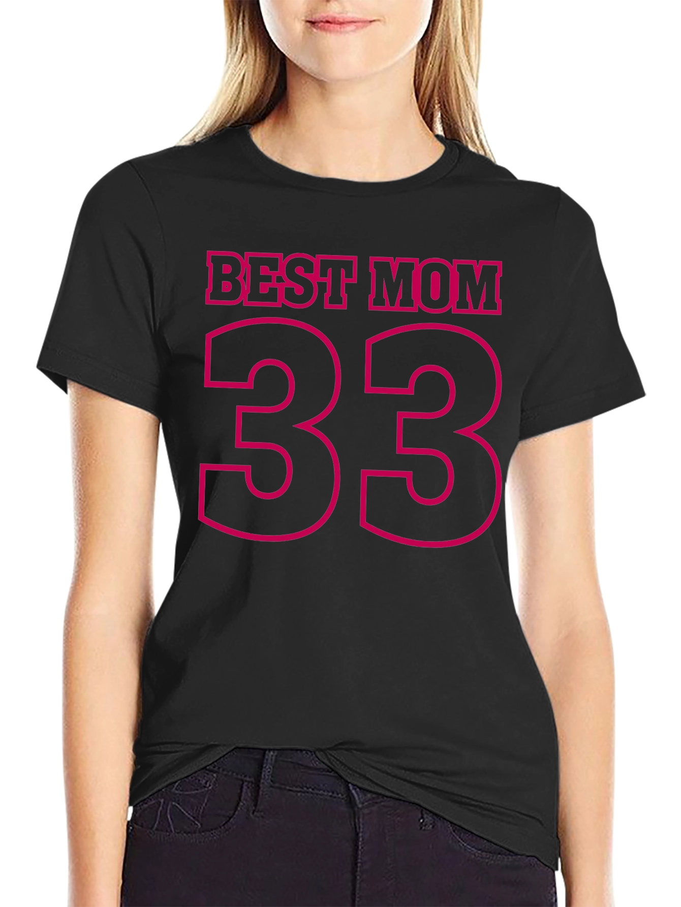 Best Mom 33 Black T-Shirt
