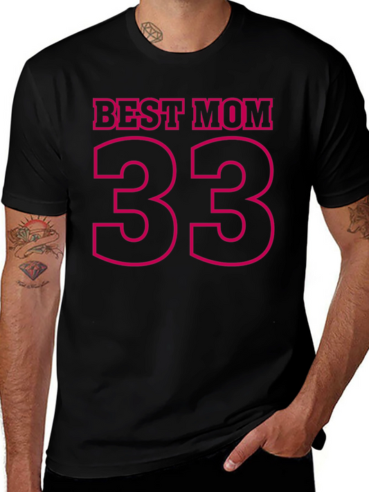 Best Mom 33 Black T-Shirt