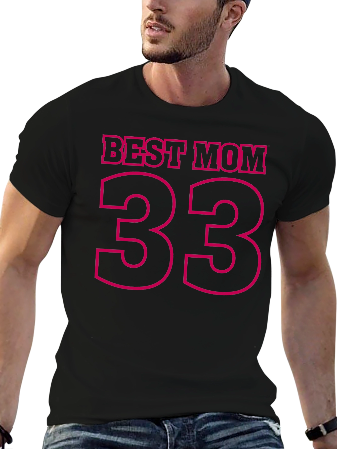 Best Mom 33 Black T-Shirt