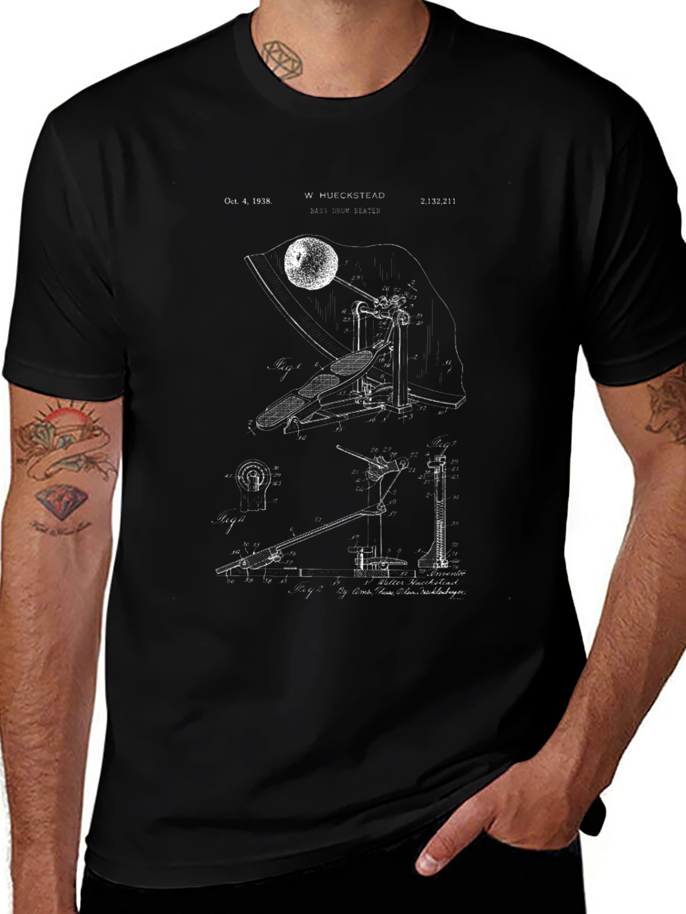 Vintage Blueprint T-Shirt