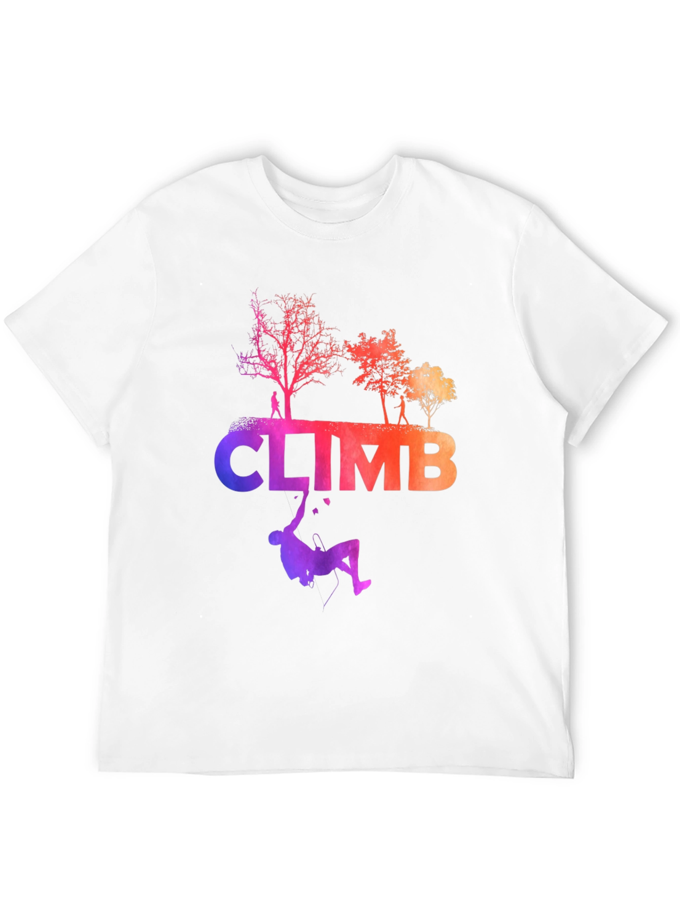 Climb Graphic Tee - Black Cotton Blend