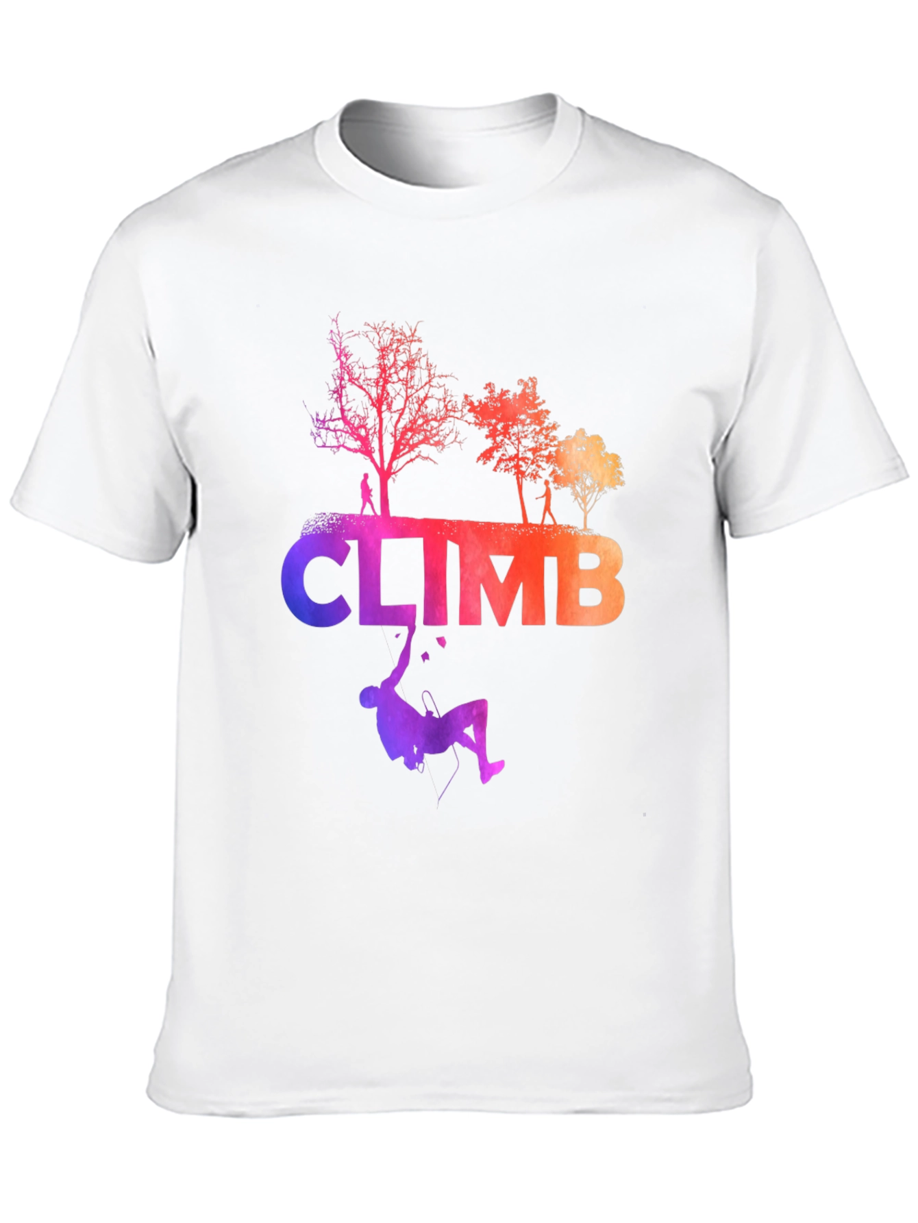 Climb Graphic Tee - Black Cotton Blend