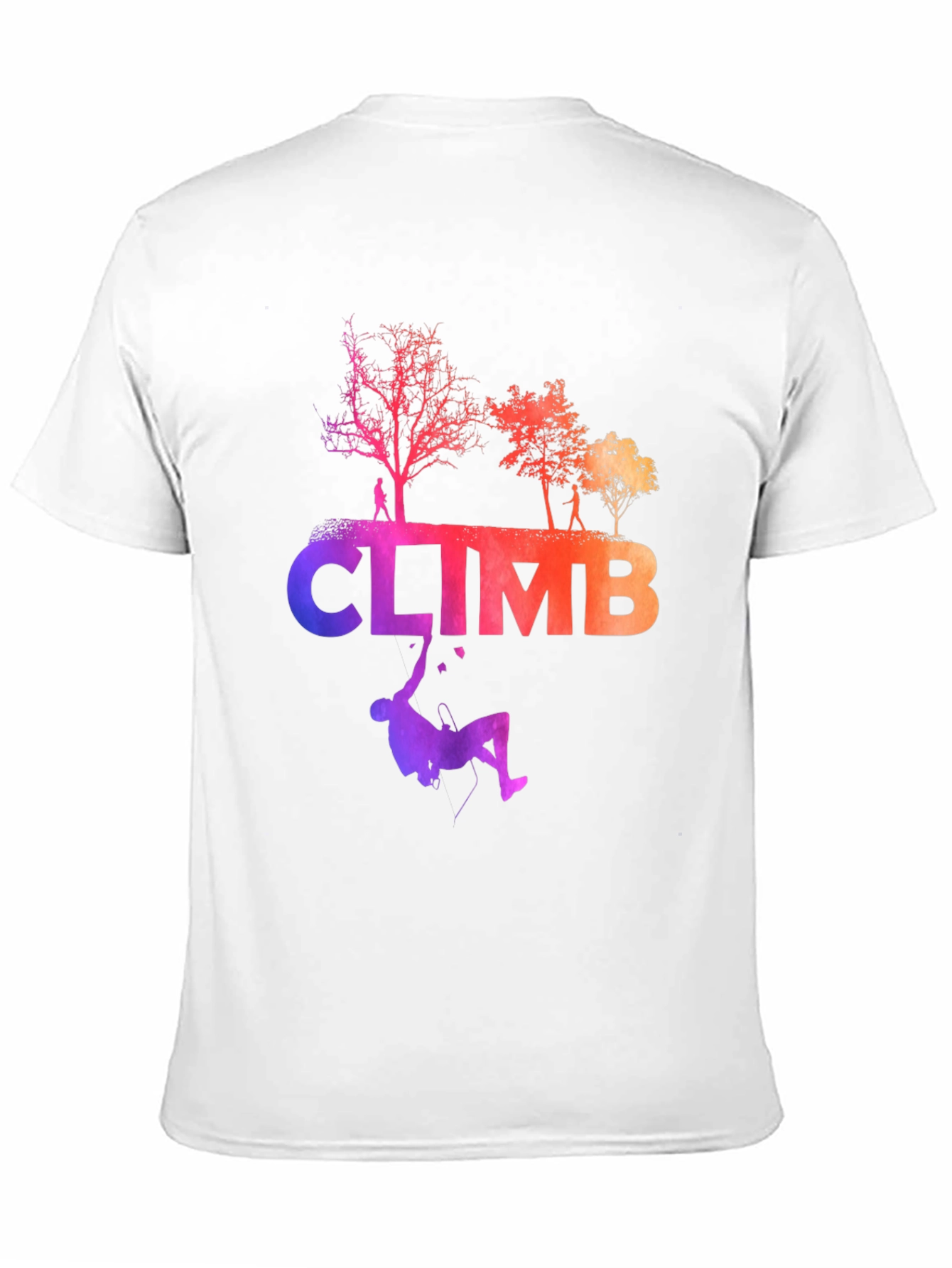 Climb Graphic Tee - Black Cotton Blend