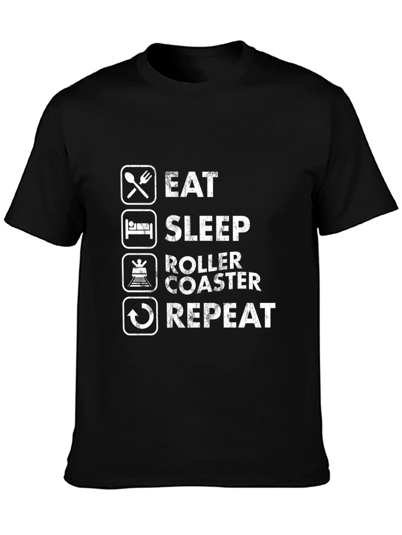 Eat Sleep Roller Coaster Repeat T-Shirt