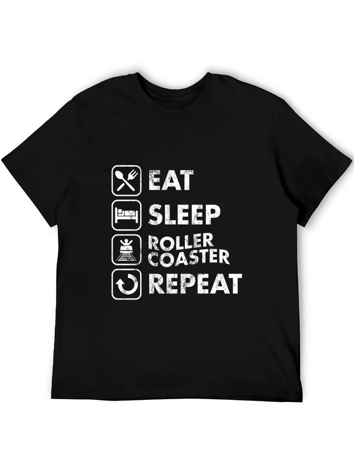 Eat Sleep Roller Coaster Repeat T-Shirt