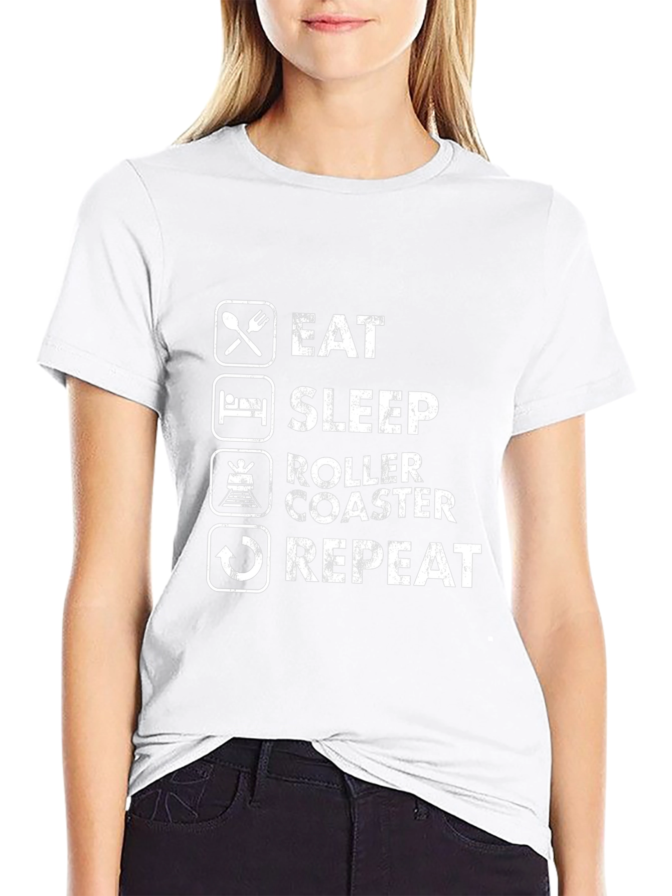 Eat Sleep Roller Coaster Repeat T-Shirt
