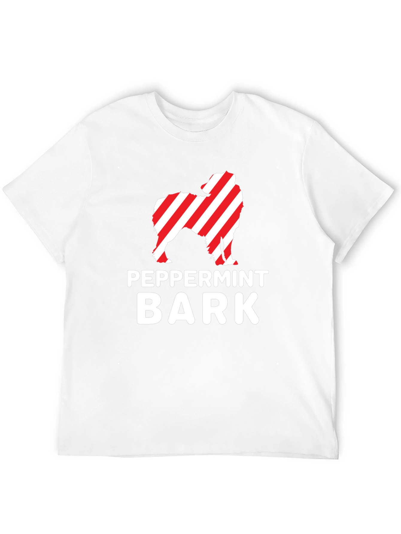 Peppermint Bark Dog T-Shirt - Holiday Style