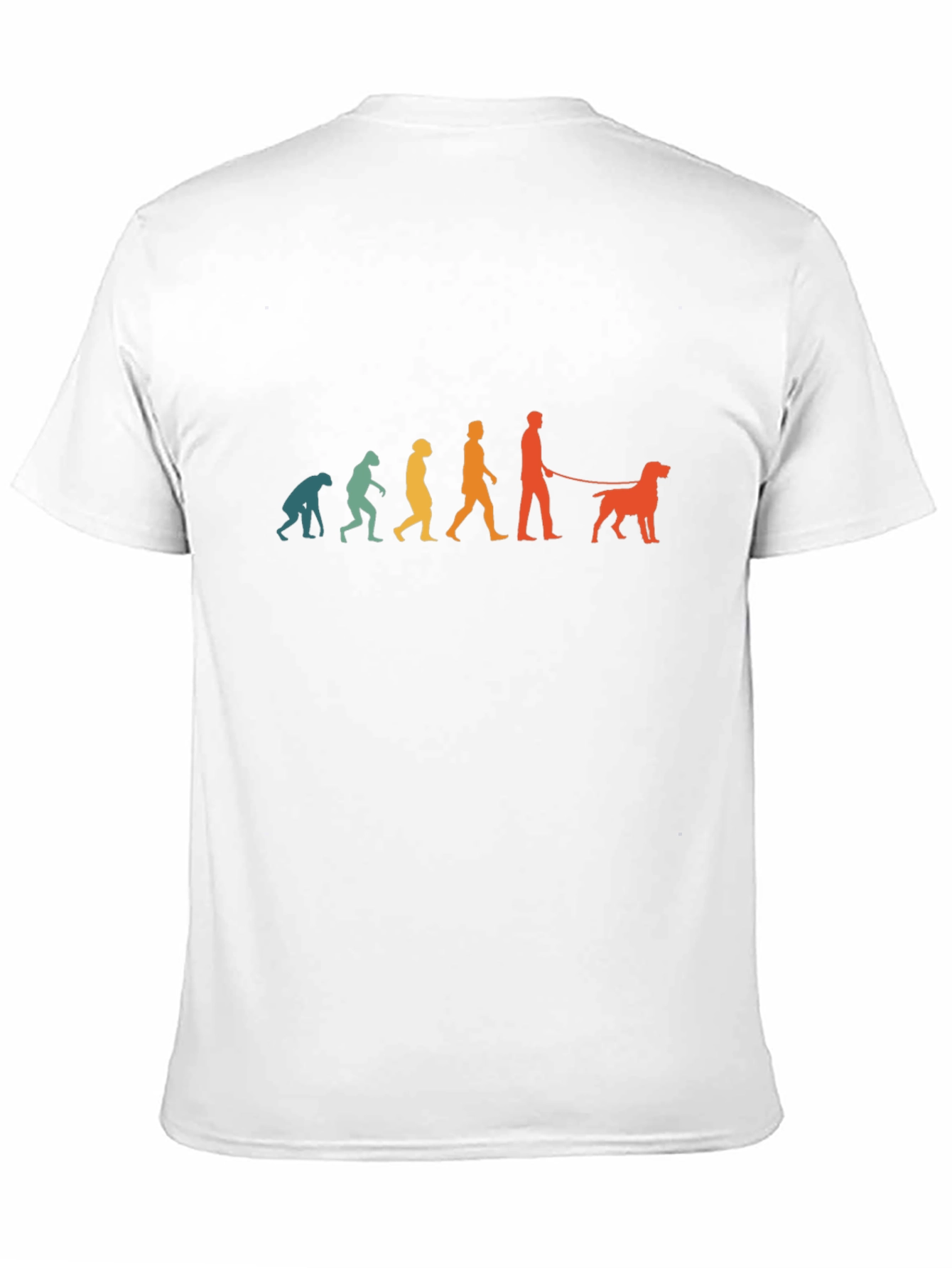 Evolution of Dog Walker Black T-Shirt