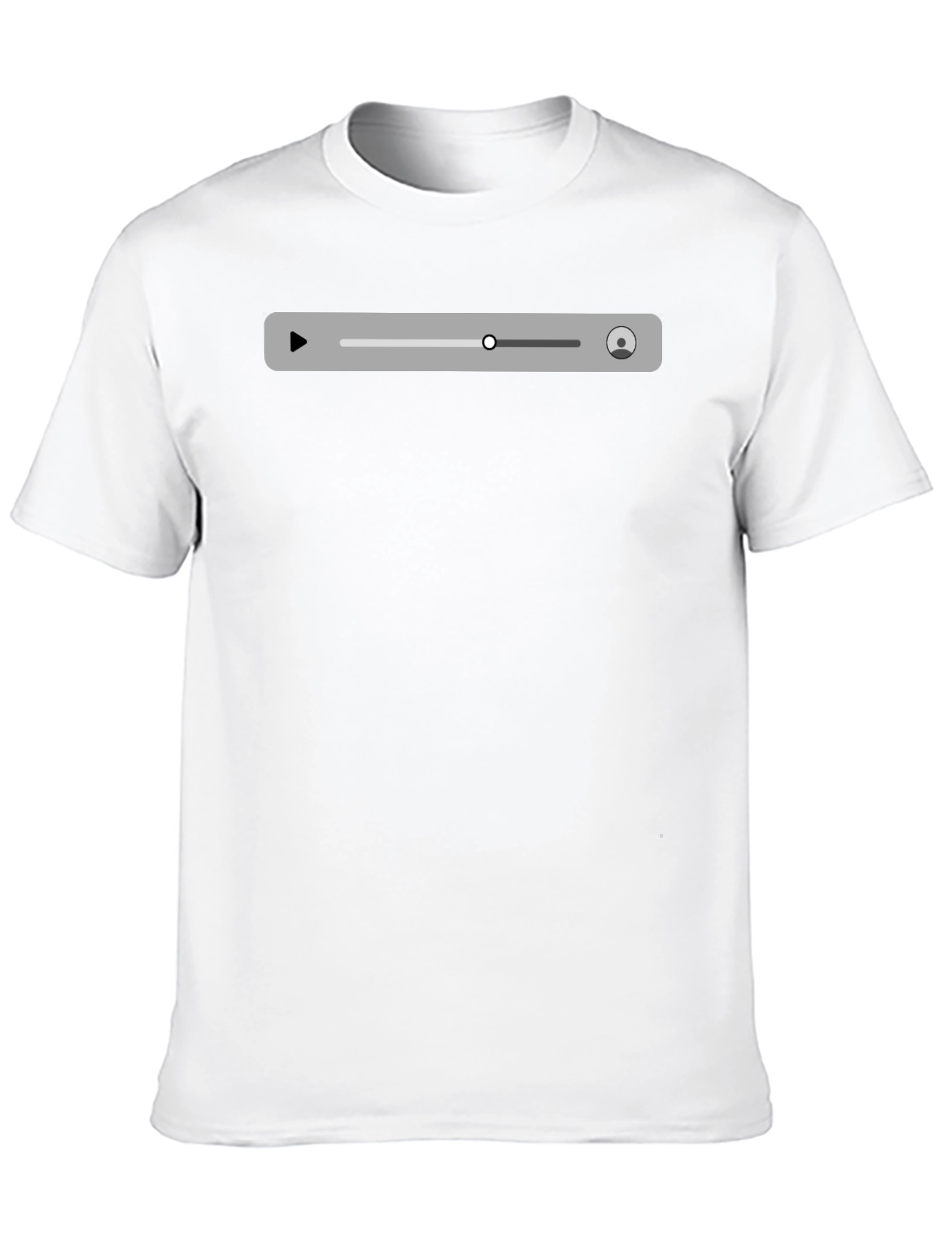 Mens Black Media Player T-Shirt