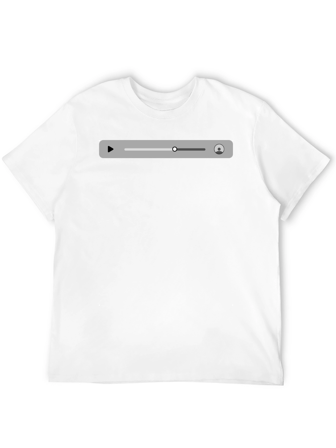 Mens Black Media Player T-Shirt