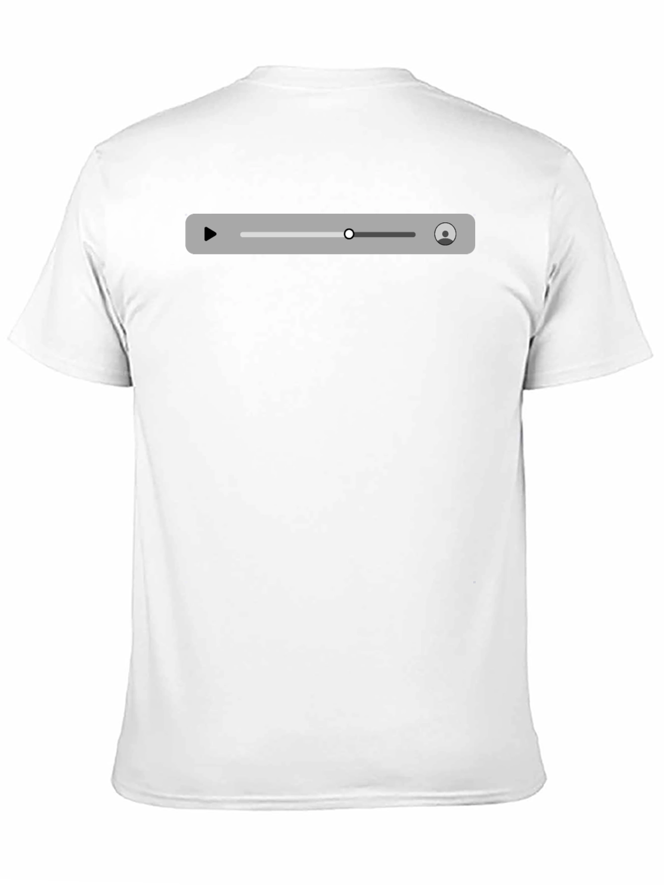 Mens Black Media Player T-Shirt