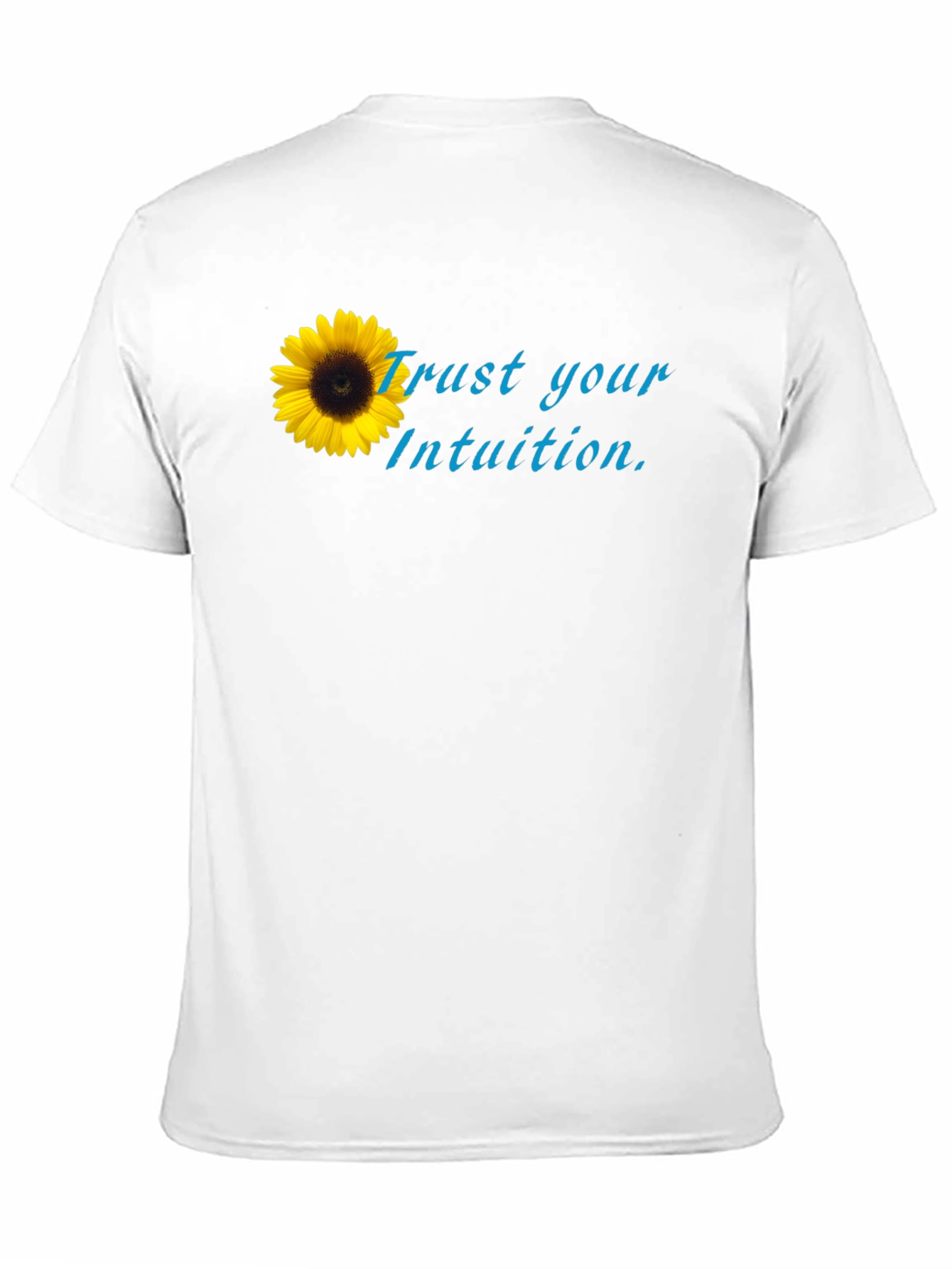 Trust Your Intuition Sunflower Black Tee