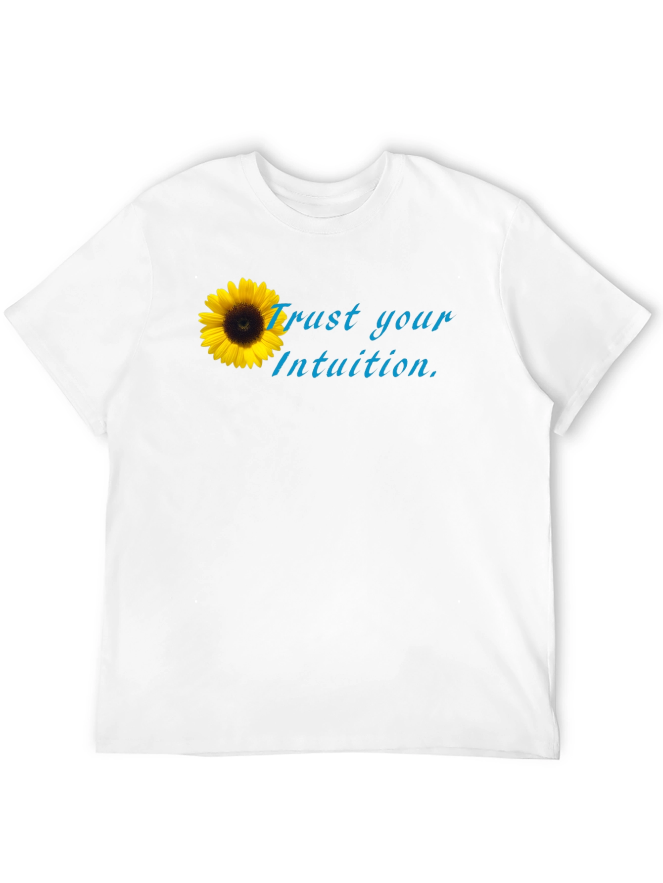 Trust Your Intuition Sunflower Black Tee