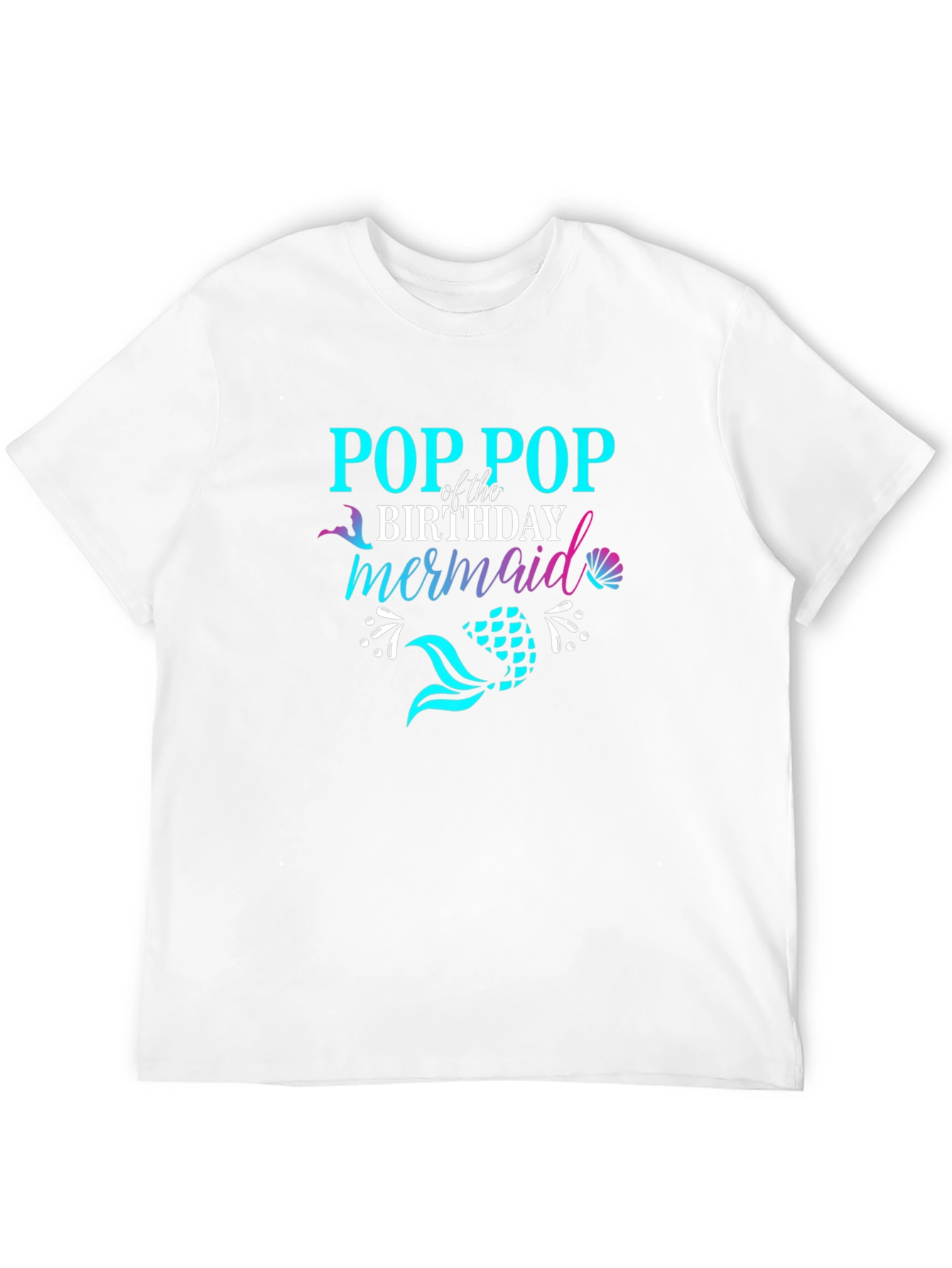 Pop Pop Birthday Mermaid T-Shirt