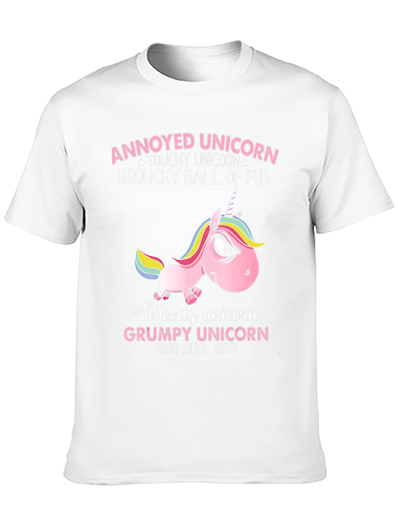 Annoyed Unicorn Grumpy Graphic Tee