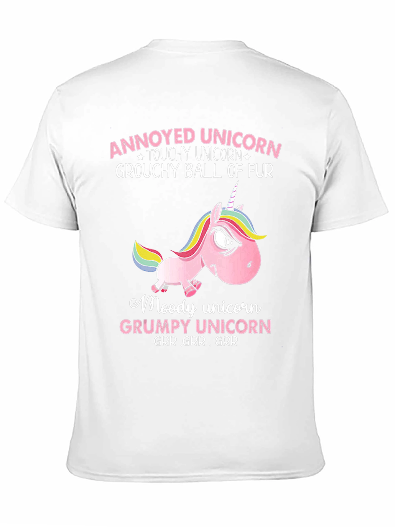 Annoyed Unicorn Grumpy Graphic Tee