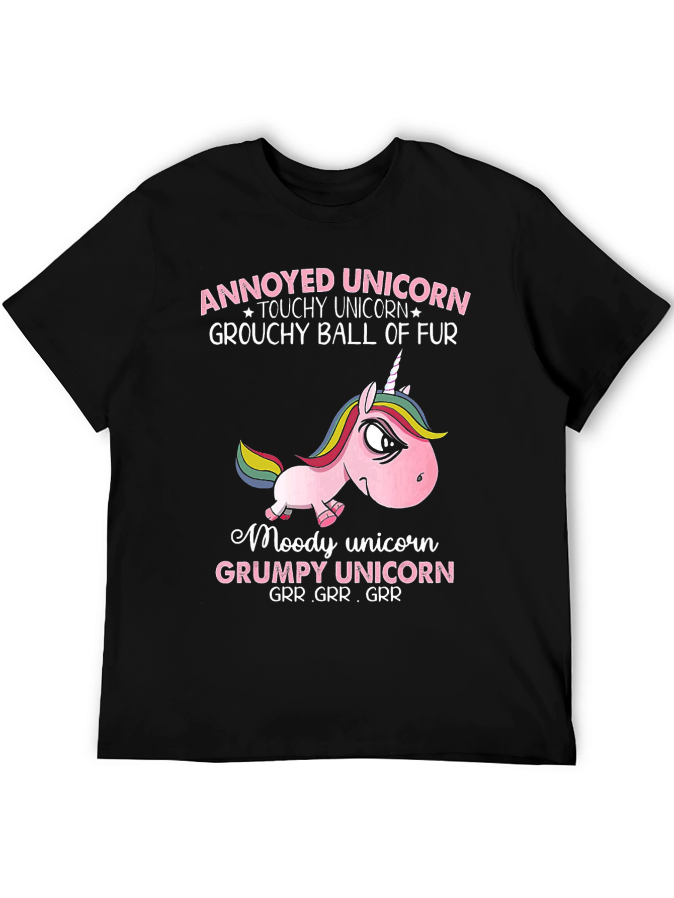Annoyed Unicorn Grumpy Graphic Tee
