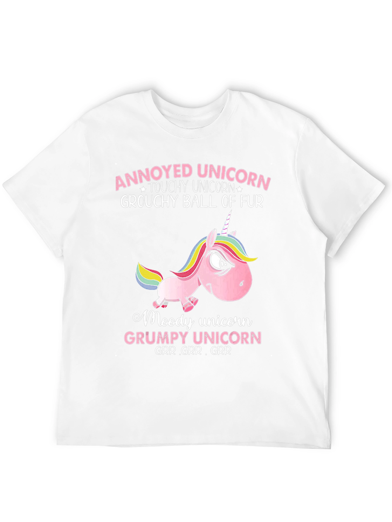 Annoyed Unicorn Grumpy Graphic Tee