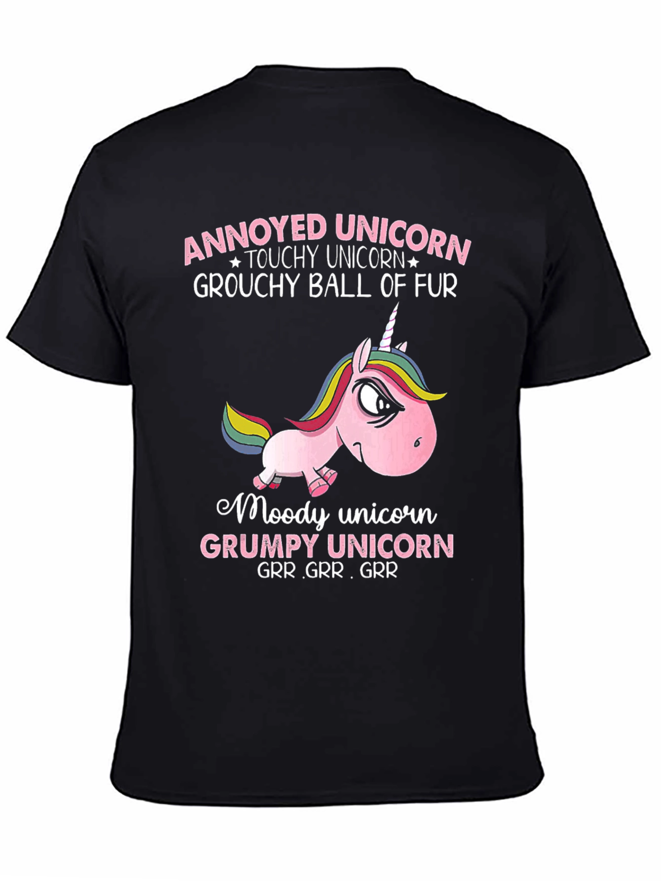 Annoyed Unicorn Grumpy Graphic Tee
