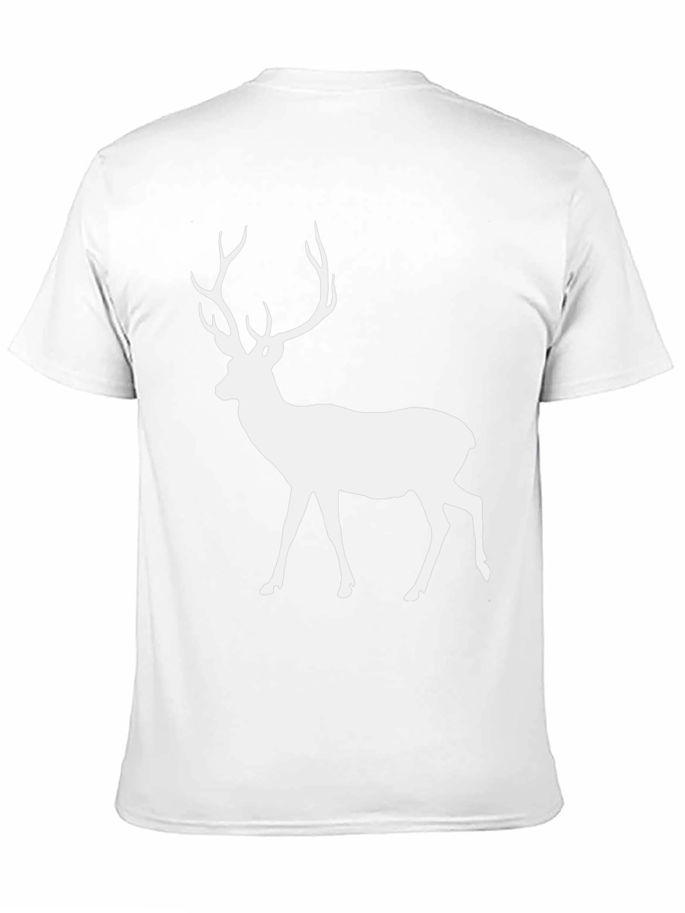 Deer Graphic Tee - Black Cotton