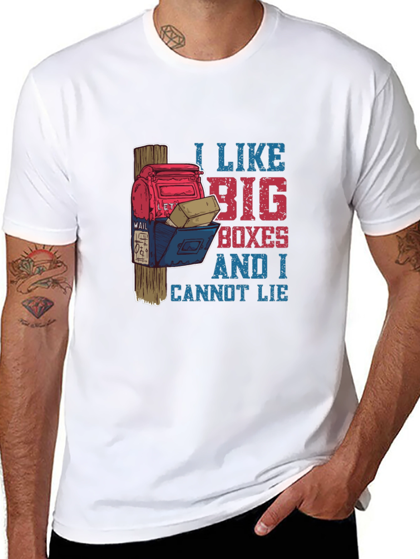 Funny Mailbox T-Shirt: I Like Big Boxes