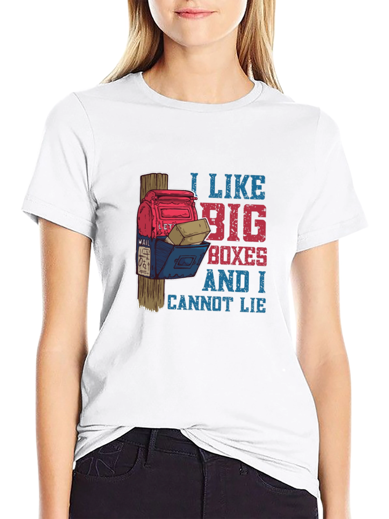 Funny Mailbox T-Shirt: I Like Big Boxes