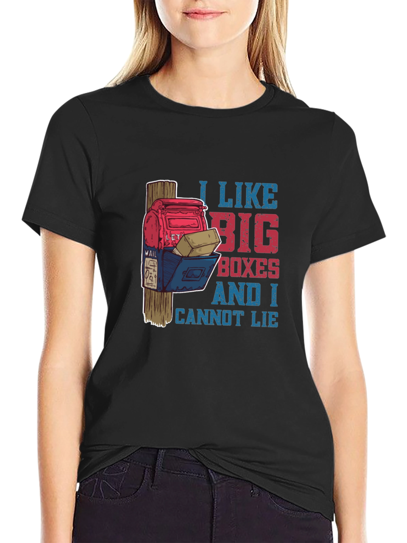 Funny Mailbox T-Shirt: I Like Big Boxes