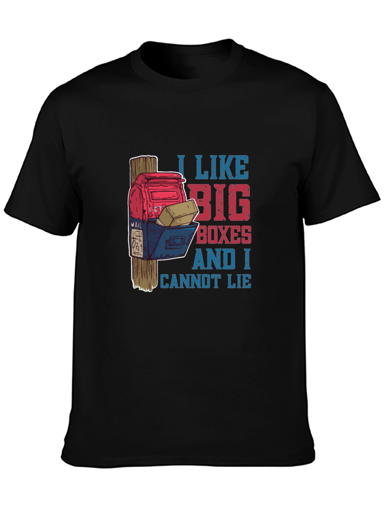 Funny Mailbox T-Shirt: I Like Big Boxes