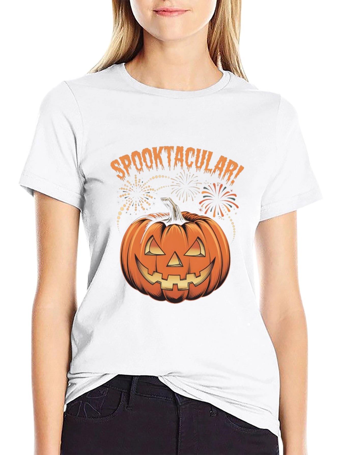 Spooktacular Pumpkin Halloween T-Shirt