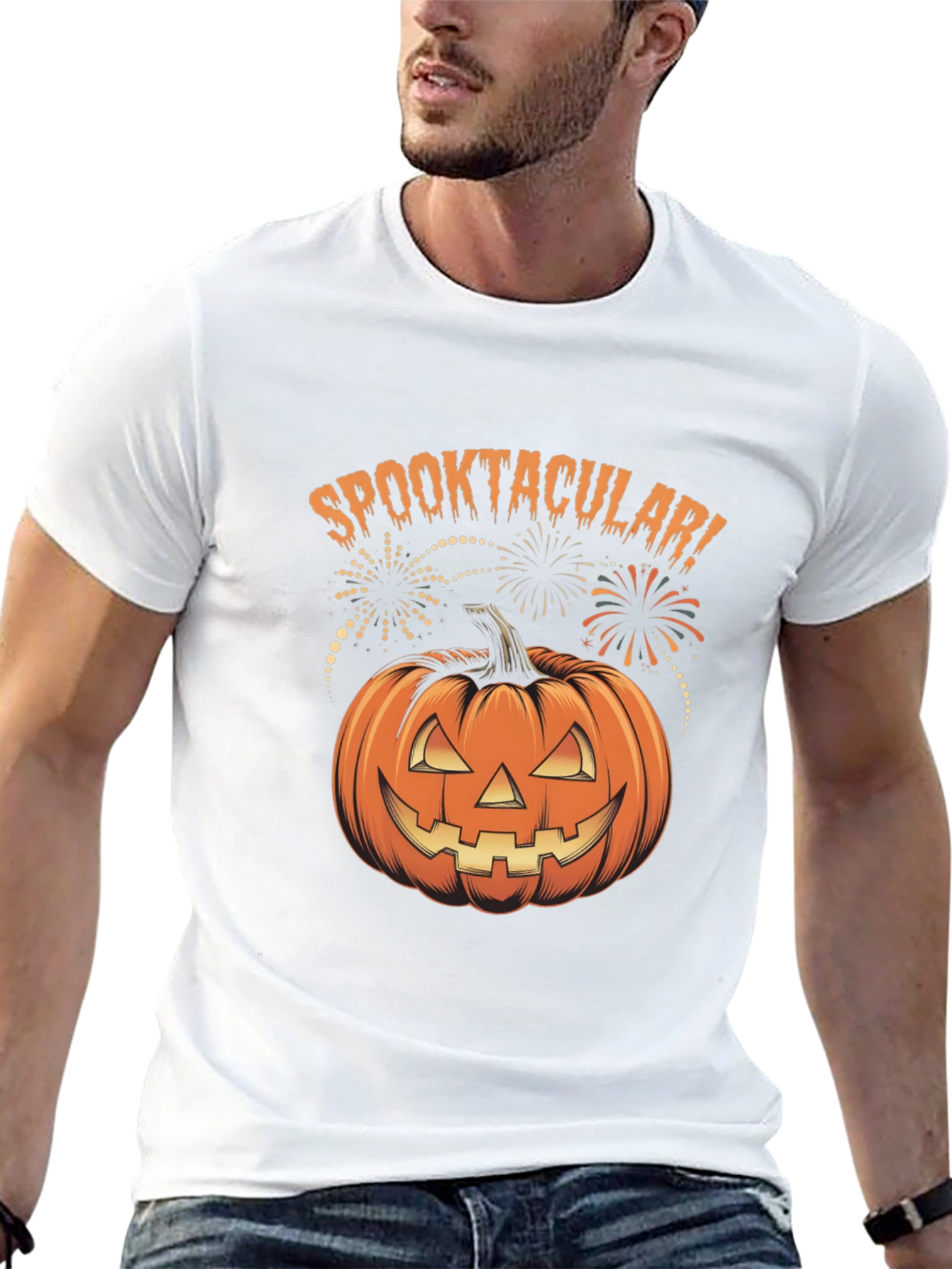 Spooktacular Pumpkin Halloween T-Shirt