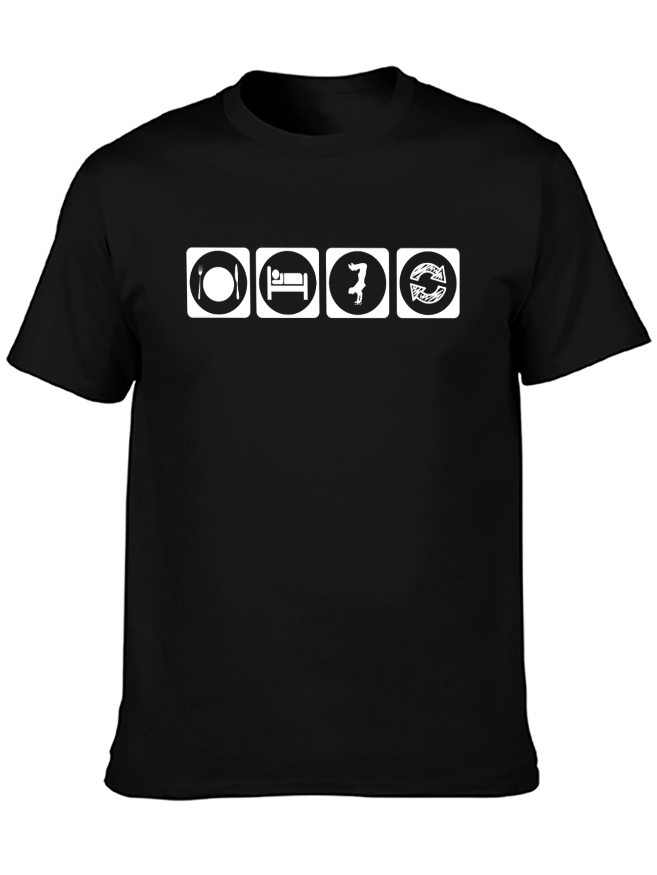 Eat Sleep Dance Repeat Black T-Shirt