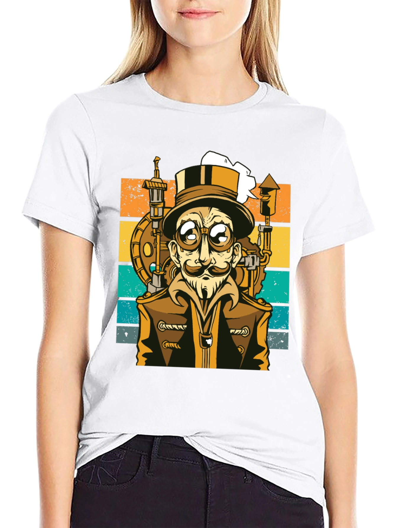 Steampunk Character Graphic Tee