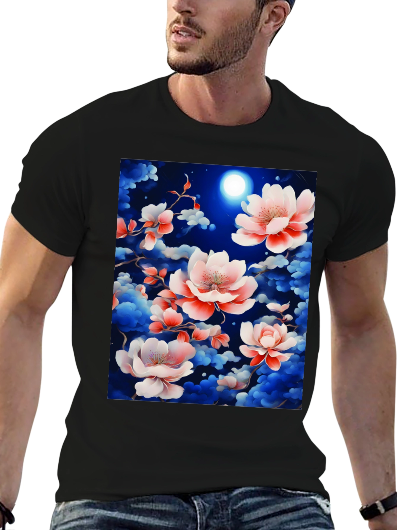 Floral Night Sky T-Shirt