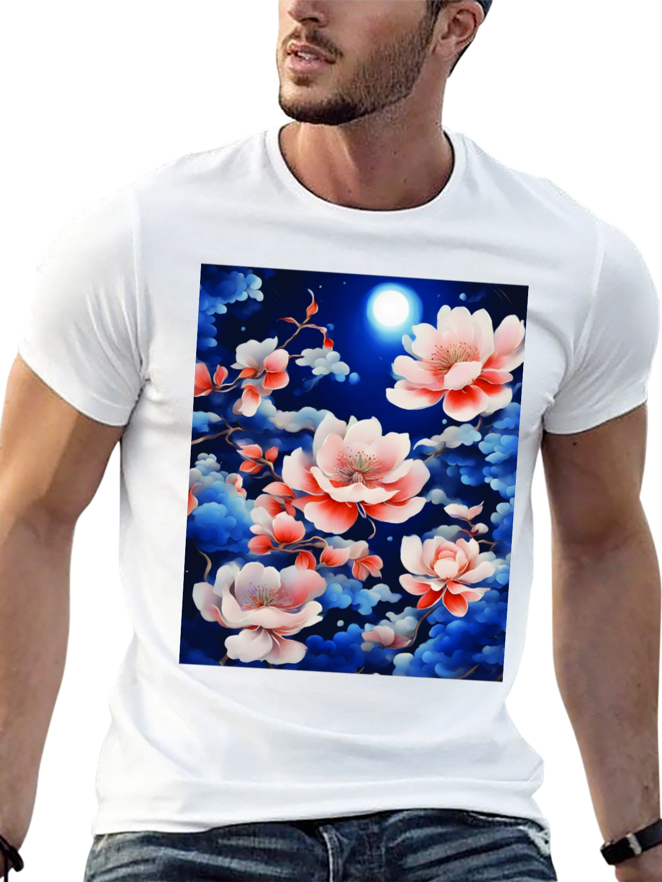 Floral Night Sky T-Shirt