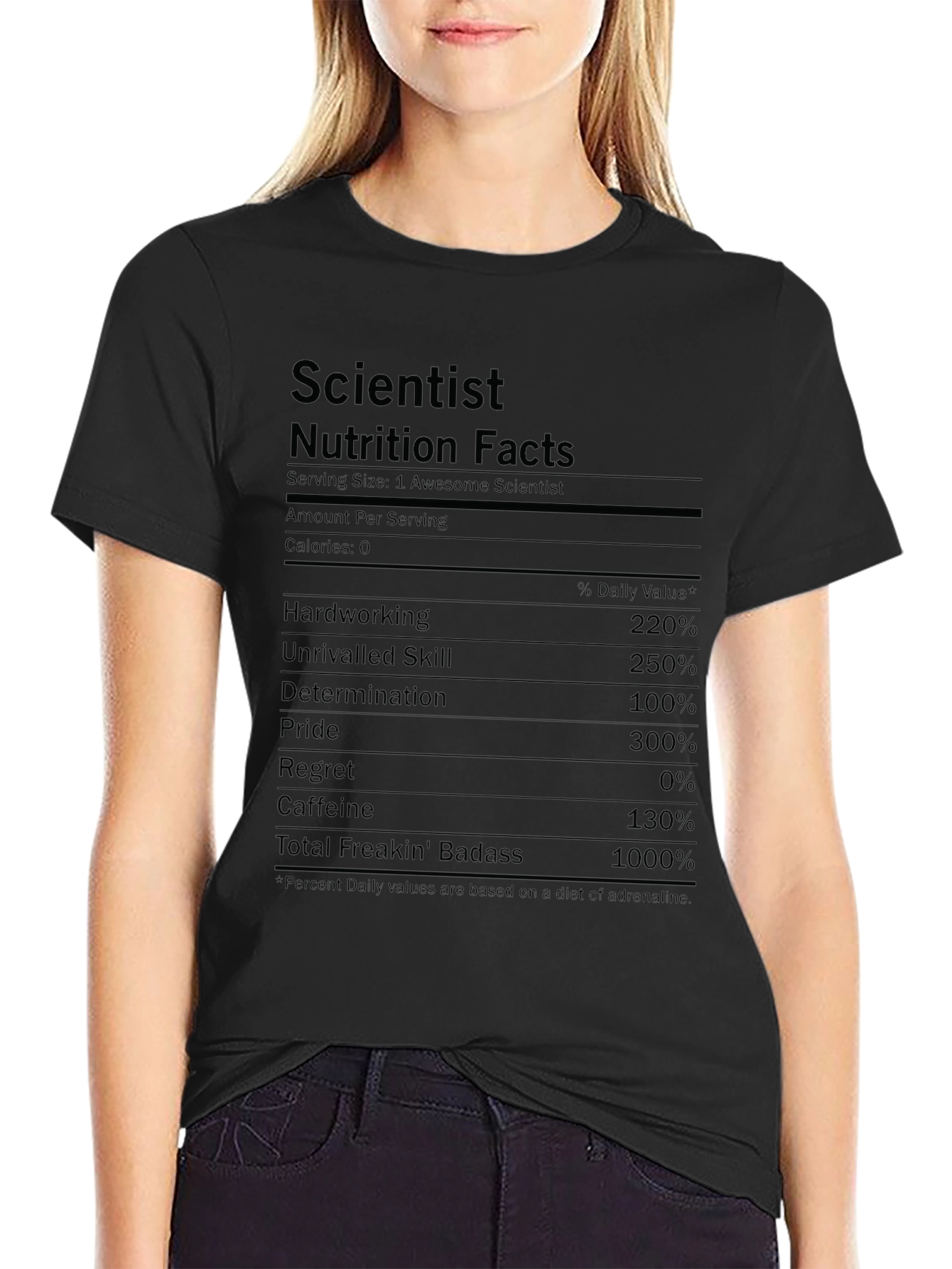 Scientist Nutrition Facts T-Shirt